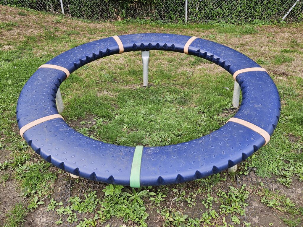 Roundabout within the Wetheringsett Play Area
