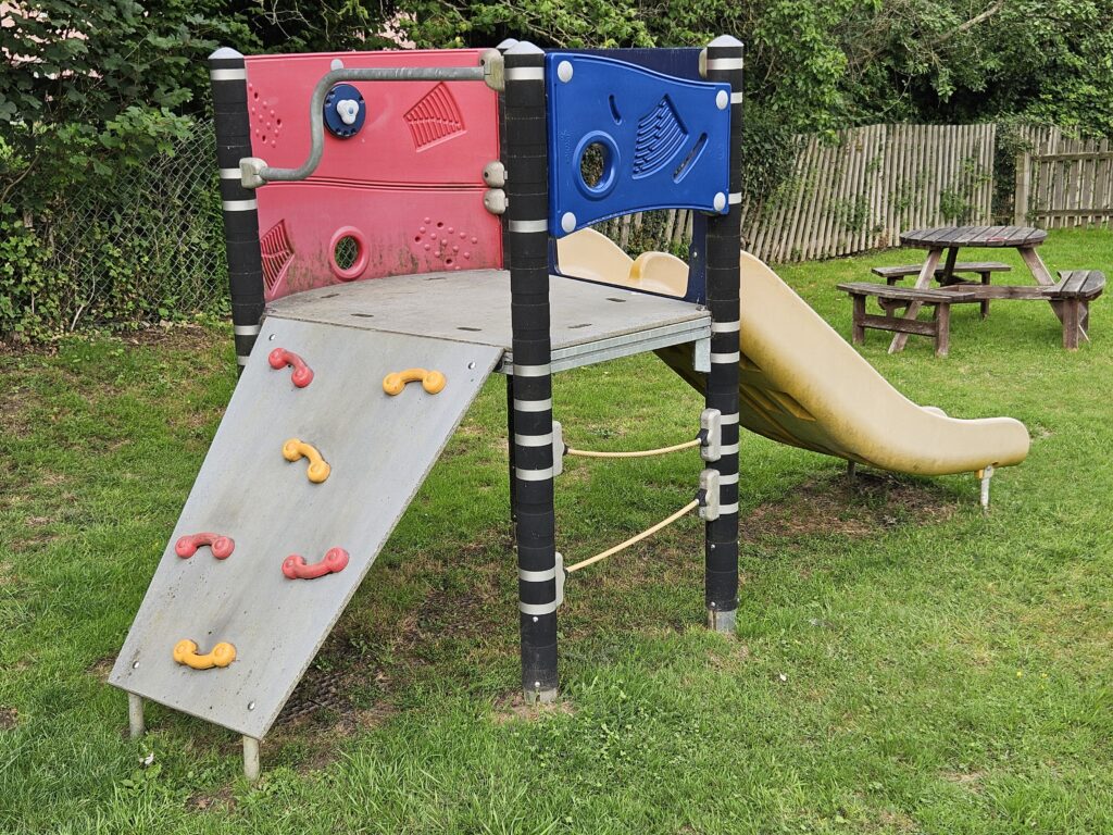 Slide within the Wetheringsett Play Area