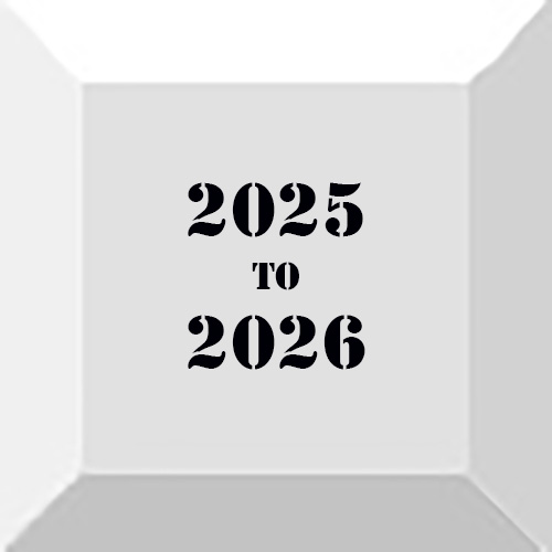 Grey Button with years 2025 to 2026 shown